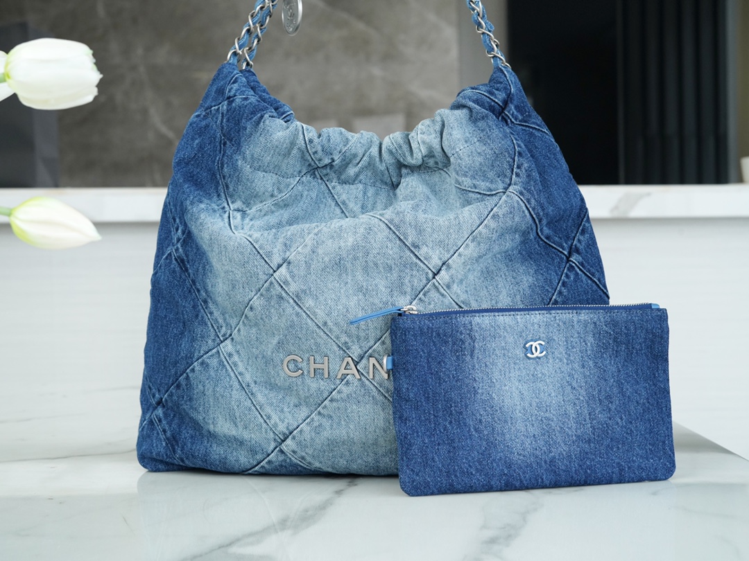 Chanel Denim 22 Bag, Medium  