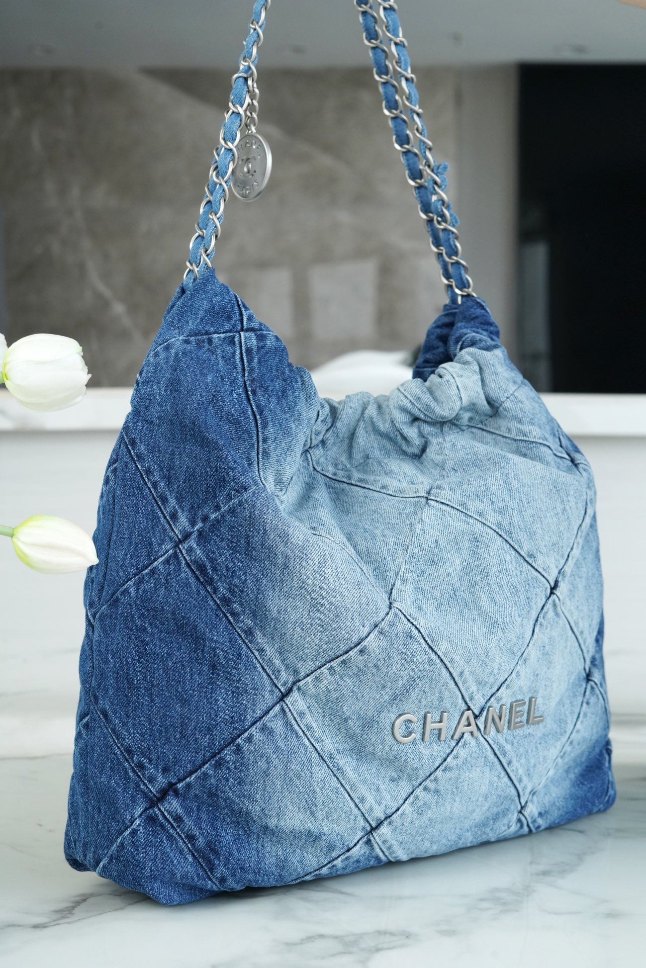 Chanel Denim 22 Bag, Medium  