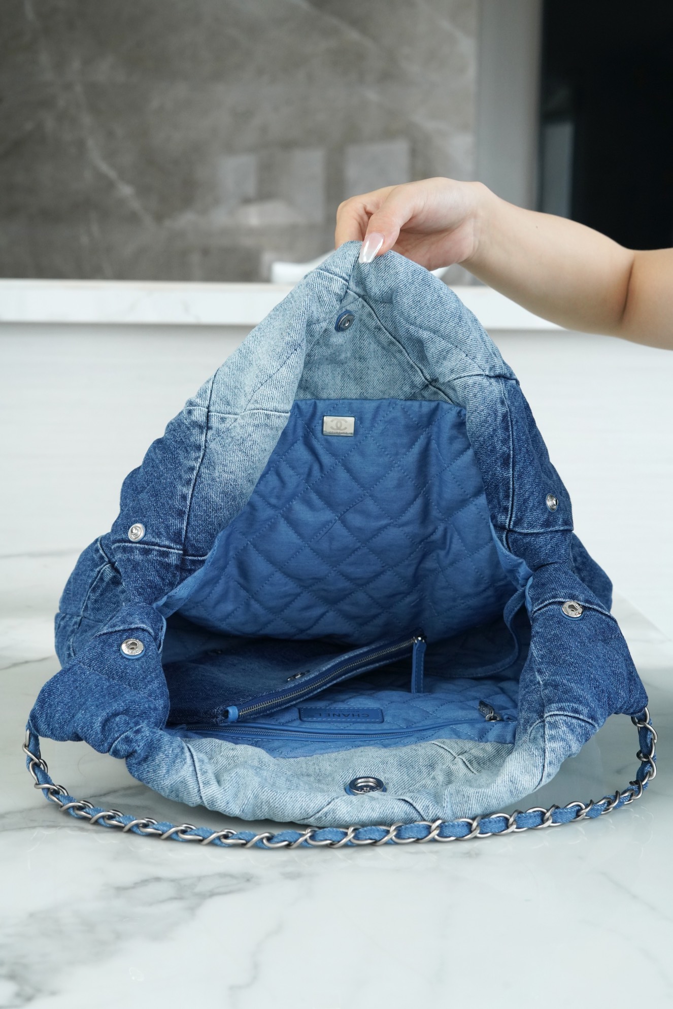 Chanel Denim 22 Bag, Medium  