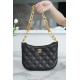 Chanel 23A Hobo Shoulder Bag, Black  