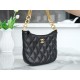 Chanel 23A Hobo Shoulder Bag, Black  