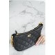 Chanel 23A Hobo Shoulder Bag, Black  