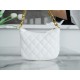 Chanel 23A Hobo Shoulder Bag, White  