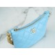 Chanel 23A Hobo Shoulder Bag, Light Blue  