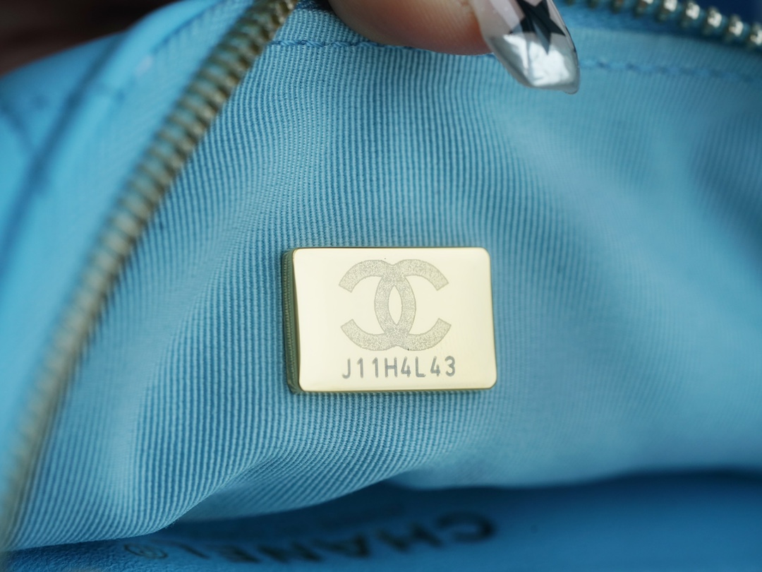 Chanel 23A Hobo Shoulder Bag, Light Blue  