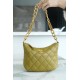 Chanel 23A Hobo Shoulder Bag, Mustard Green  