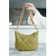 Chanel 23A Hobo Shoulder Bag, Mustard Green  