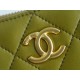 Chanel 23A Hobo Shoulder Bag, Mustard Green  