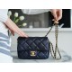 Chanel 21/22 Bullet Shell Square Flap Bag, Pearlescent Black Blue  