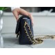 Chanel 21/22 Bullet Shell Square Flap Bag, Pearlescent Black Blue  