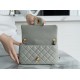 Chanel 22C Metallic Ball Large Mini, Gray Green  