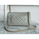 Chanel 22C Metallic Ball Large Mini, Gray Green  