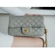 Chanel 22C Metallic Ball Large Mini, Gray Green  