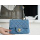 Chanel 22C Denim Metallic Ball CF Square Flap Bag, Chanel Denim Series  