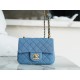 Chanel 22C Denim Metallic Ball CF Square Flap Bag, Chanel Denim Series  