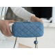 Chanel 22C Denim Metallic Ball CF Square Flap Bag, Chanel Denim Series  