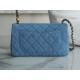 Chanel 22C Denim Metallic Ball CF Square Flap Mini, Chanel Denim Series  