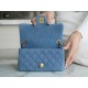 Chanel 22C Denim Metallic Ball CF Square Flap Mini, Chanel Denim Series  