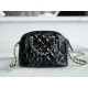 Chanel 23S Patent Leather Shell Bag, Small, Black  