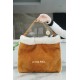 Chanel 23B Teddy Bear Bag, Caramel, Double-Sided Shearling Effect Lambskin  