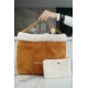 Chanel 23B Teddy Bear Bag, Caramel, Double-Sided Shearling Effect Lambskin  