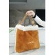 Chanel 23B Teddy Bear Bag, Caramel, Double-Sided Shearling Effect Lambskin  