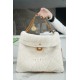 Chanel 23B Teddy Bear Bag, Caramel, Double-Sided Shearling Effect Lambskin  