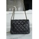 Chanel 23C Football CF Square Flap Bag, Black and White Check  