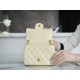 Chanel Metallic Ball CF Square Flap Bag, Small Chicken Yellow, Lambskin