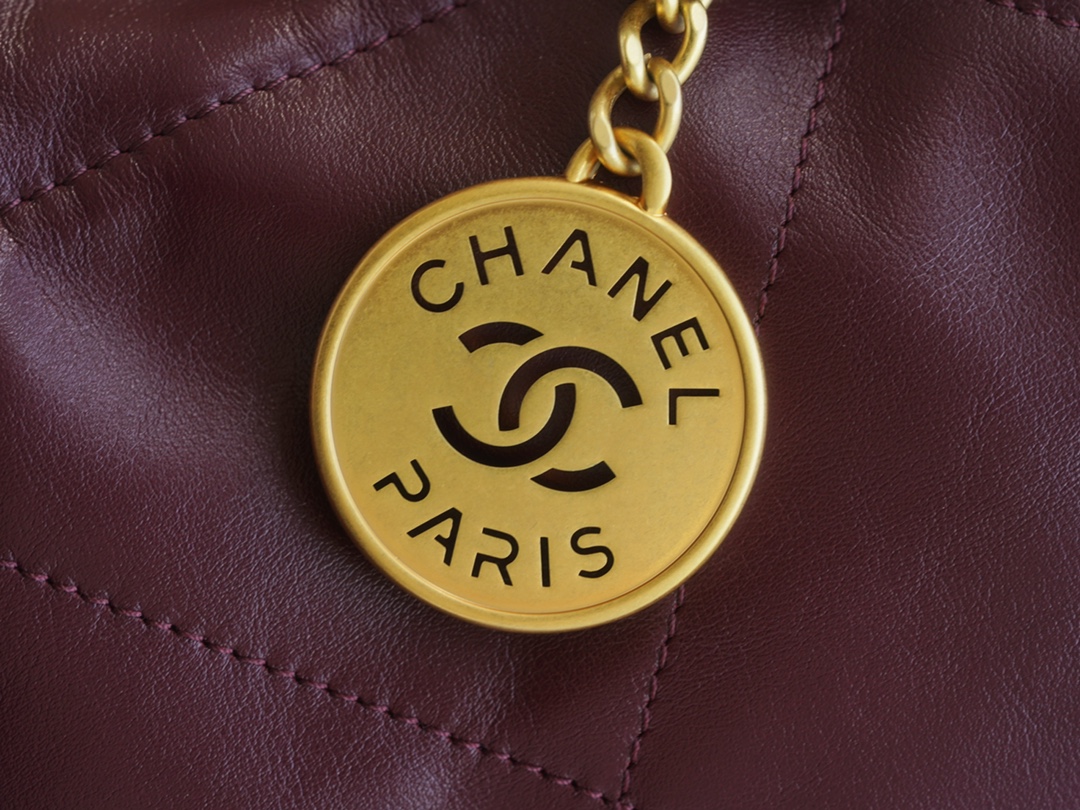 Chanel 22P Bag, Wine Red, Medium  