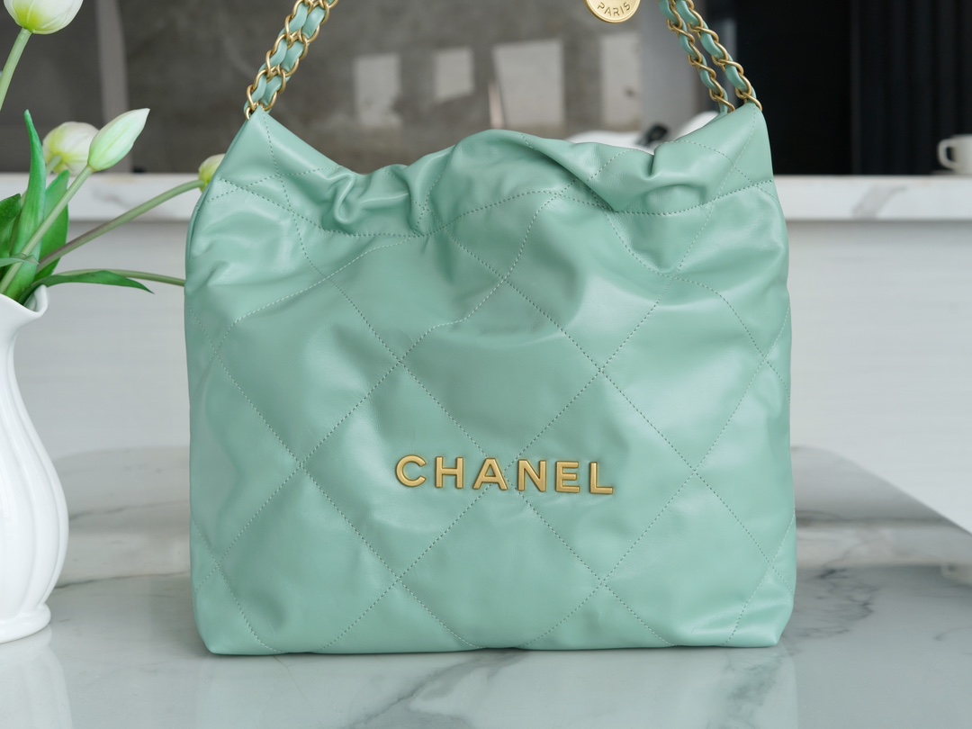 Chanel 22 Bag, Light Green, Small  