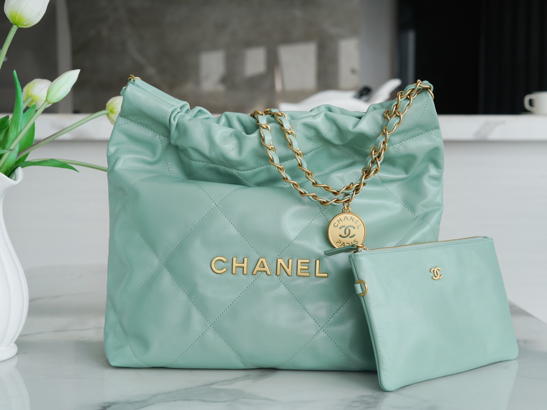 Chanel 22 Bag, Light Green, Small  