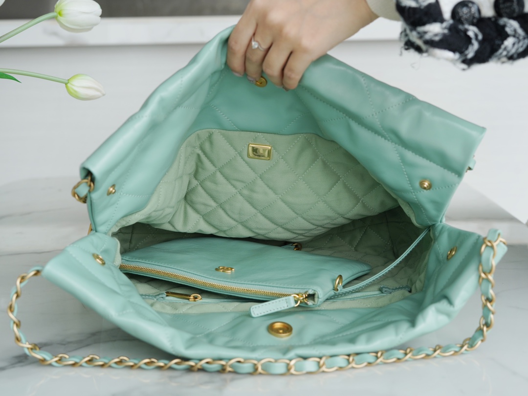 Chanel 22 Bag, Light Green, Small  