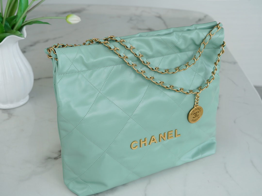 Chanel 22 Bag, Light Green, Small  