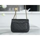 Chanel 23C Metallic Ball CF Square Flap Bag, Black, Lambskin  