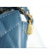 Chanel 23K 19 Hobo Bag, Small, Mist Blue, Vintage Crinkled Calfskin  