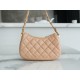 Chanel 23K 19 Hobo Bag, Small, Milk Tea Apricot, Vintage Crinkled Calfskin  