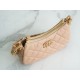 Chanel 23K 19 Hobo Bag, Small, Milk Tea Apricot, Vintage Crinkled Calfskin  