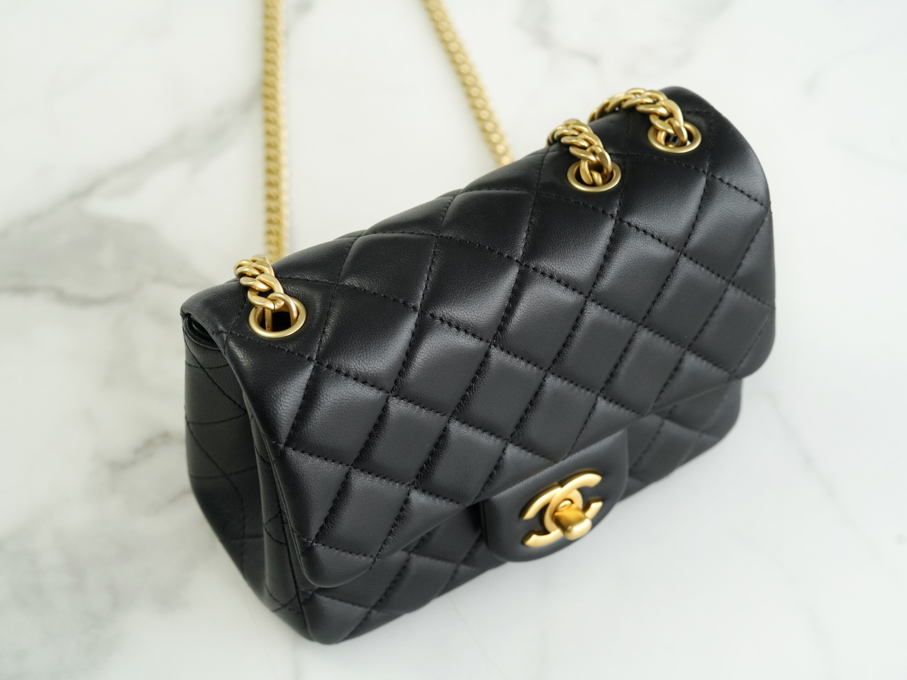 Chanel 23S Camellia Adjustable CF Square Flap Bag, Lambskin