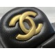 Chanel 23S Camellia Adjustable CF Large Mini, Black and Gold, Lambskin  