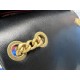 Chanel 23S Camellia Adjustable CF Large Mini, Black and Gold, Lambskin  