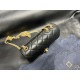 Chanel 23S Camellia Adjustable CF Large Mini, Black and Gold, Lambskin