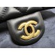 Chanel 23S Camellia Adjustable CF Large Mini, Black and Gold, Lambskin