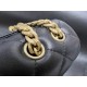 Chanel 23S Camellia Adjustable CF Large Mini, Black and Gold, Lambskin