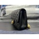 Chanel 23S Camellia Adjustable CF Small, Black and Gold, Lambskin  