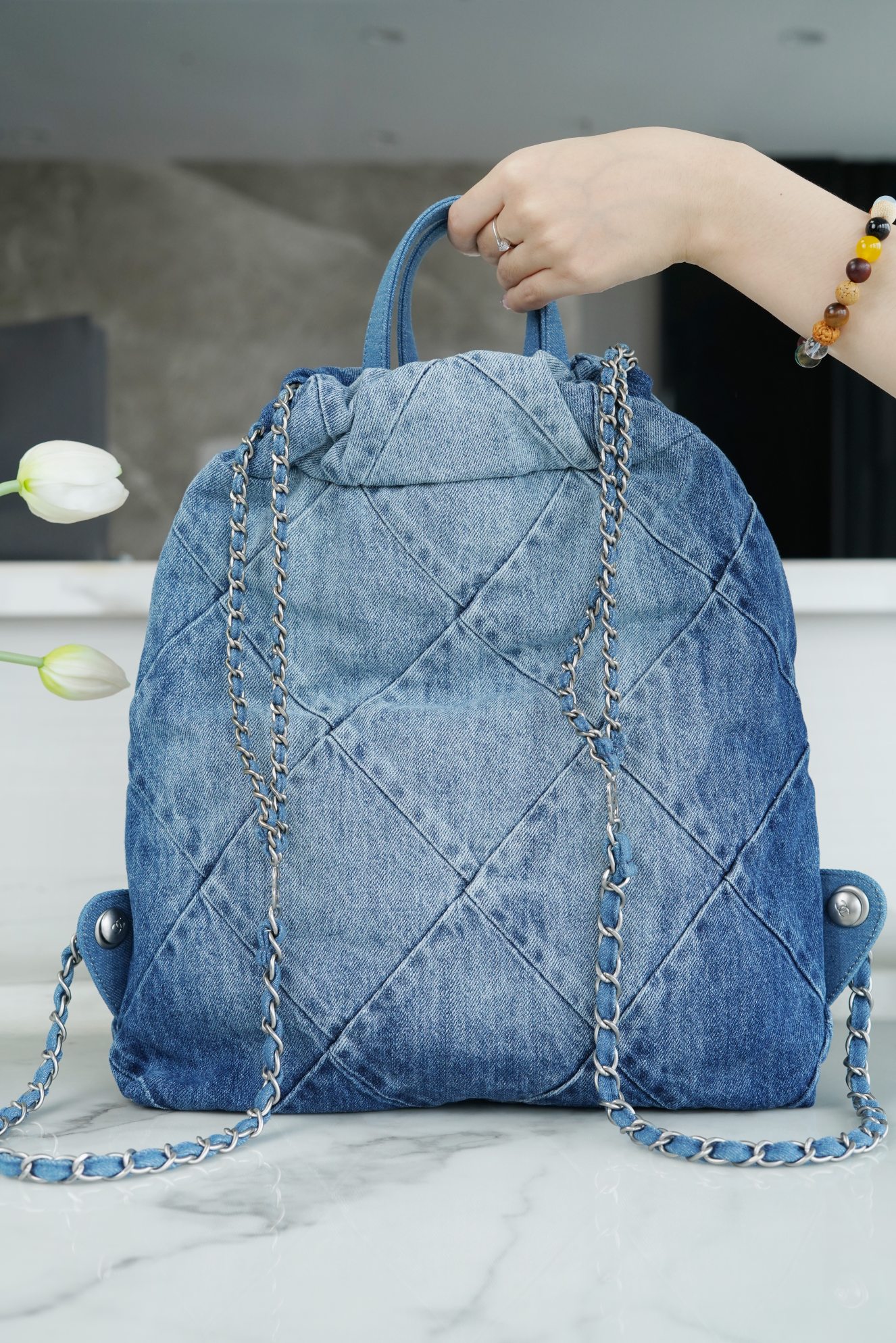 Chanel 23P Spring/Summer New Denim Backpack, Small  