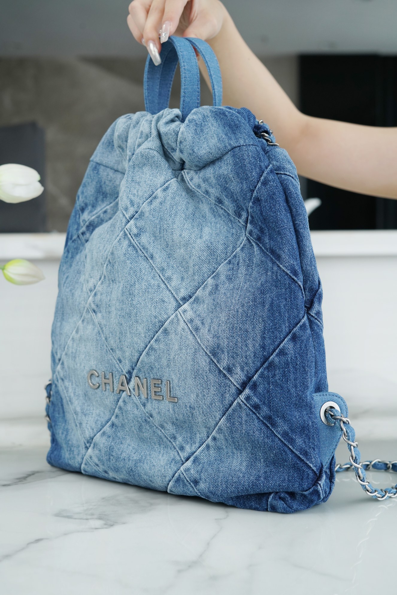 Chanel 23P Spring/Summer New Denim Backpack, Small  