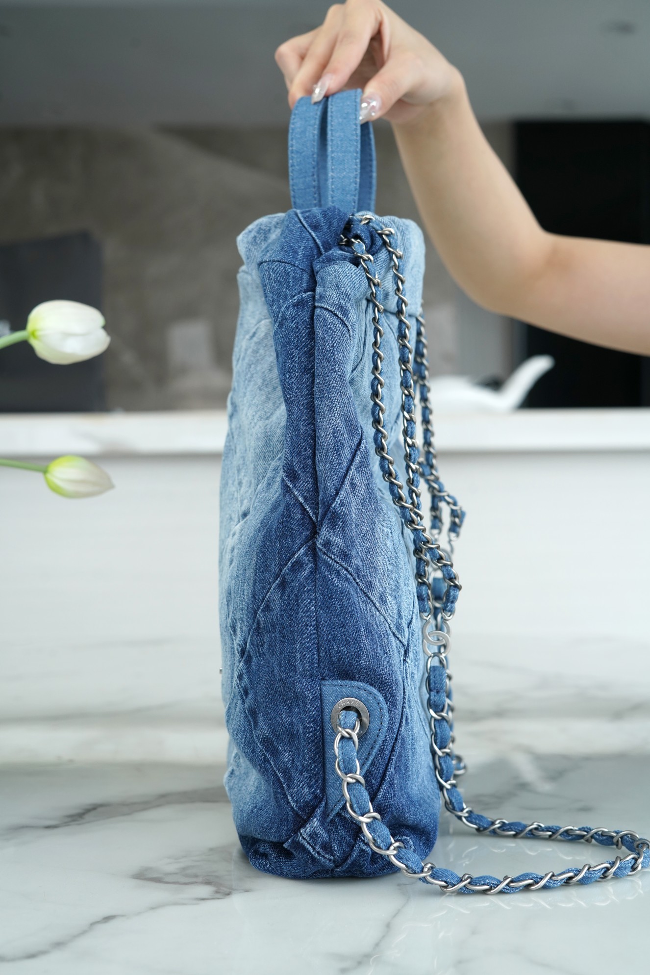 Chanel 23P Spring/Summer New Denim Backpack, Small  