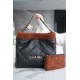 Chanel 23B Teddy Bear Style, Black Brown, 23B Fall/Winter Limited Edition, Double-Sided Sheared Suede Effect Lambskin  