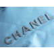 Chanel 23A 22Mini Bag, Light Blue with Silver Hardware, Calfskin  